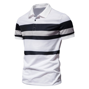 Nouveaux polos à manches courtes de haute qualité avec logo personnalisé et couleurs unies Polo pour hommes de qualité supérieure Vente en gros - Product Image 5