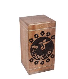 Floral Wooden <b>Urns</b> for Human Ashes Adult <b>Large</b> - Butterfly Cremation <b>Urn</b> for Ashes -Burial <b>Urn</b> for Columbarium - Funeral - Product Image 6