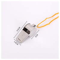 Sifflet de sport durable en acier inoxydable avec cordon, idéal pour les arbitres, les entraîneurs, le football, le basketball, la cheerleading, l'entraînement d'équipe