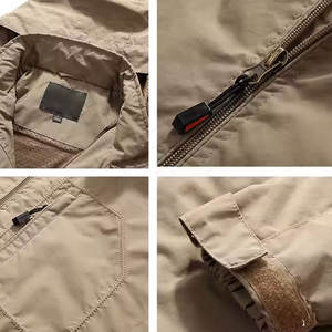 Meilleur prix Veste tactique d'hiver pour homme avec col montant et capuche, tissu respirant en polyester/coton - Product Image 5