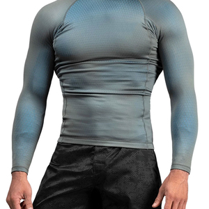 Meilleures ventes Vente directe d'usine Rash Guard MMA pour hommes Respirant Séchage rapide Écologique Vêtements d'entraînement de fitness - Product Image 5