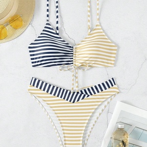 La plage sexy transfrontalière de la mode féminine sépare le mini bikini de style 1 pièce avec des bandes serrées caractéristique de séchage rapide - Product Image 2