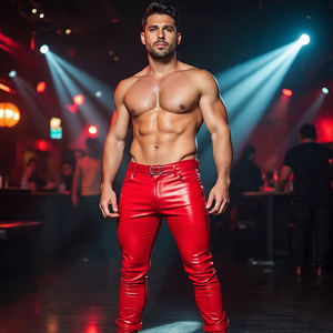 2024 Pantalon en cuir véritable extérieur Hip Hop Mid Plain pour hommes de haute qualité | Coupe-vent respirant sur mesure respectueux de l'environnement - Product Image 2