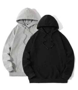 Nueva Sudadera con Capucha Personalizada con Logotipo, Lisa, Gruesa, Negra, Holgada, 100% Algodón, para Hombre, Ropa Urbana - Product Image 6