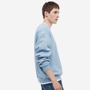 Algodón mezclado 2025 personalizado Casual al aire libre polar sudadera diseño sólido con logotipo privado bordado para invierno - Product Image 3