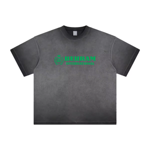 เสื้อยืดแบบบ็อกซี่ซักได้สำหรับผู้ชายเสื้อแบบลำลองระบายอากาศได้ดีใส่สบายระบายอากาศได้ดีเสื้อครอปด้านล่างแบบปรับแต่งได้ - Product Image 1