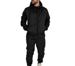 Traje deportivo personalizado de alta calidad para hombre, Sudadera con capucha transpirable, chándal sólido de talla grande para correr en invierno, conjunto de dos piezas 2026 - Product Image 1