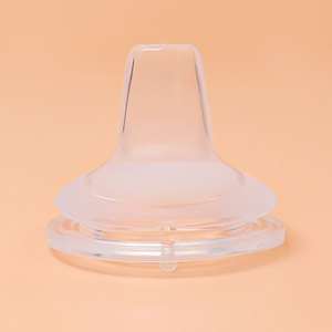 Empêcher les coliques et anti-étouffement Sucette à large bouche Bouteille de lait en silicone de qualité alimentaire avec mamelon pour bébé sans BPA - Product Image 1