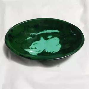 Juego de bandeja de plato de madera de acacia de diseño moderno hecho a mano, cuenco de fruta y servicio impreso esmaltado desechable para cocina o camping - Product Image 4