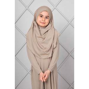 Ensemble Abaya Hijab Traditionnel Modeste pour Filles et Garçons Taille XXL en Soie Polyester et Tissu Personnalisable Fournisseur ODM - Product Image 1