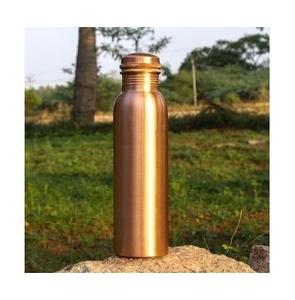 Bouteille d'eau en cuivre pur au design martelé brillant avec couvercle Eau en cuivre poli pour la maison, le bureau et l'école - Product Image 6