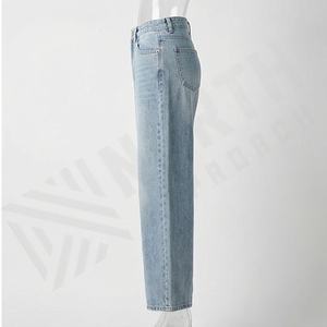 <b>Women's</b> <b>Summer</b> Casual Oversize Denim Pants Breathable Regular Pockets <b>Jeans</b> Comfortable Fit Plus Size <b>Women</b> <b>Jeans</b> Wholesale - Product Image 3