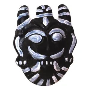 家居装饰墙兵马俑悬挂苏拉克沙德里斯蒂卡瓦奇纳扎尔巴图邪恶护眼器马哈卡尔粘土脸出口商出售