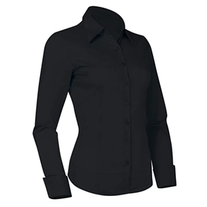 OEM Logo personnalisé couleur polyester unisexe coton surdimensionné chemise à manches longues pour femmes au prix de gros - Product Image 3