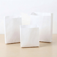 Sac en papier à fond conique imprimé sur mesure, résistant à la graisse, de qualité alimentaire, à base pointue, pour emballage de snacks, frites, poulet à emporter