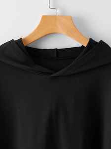 Camiseta corta de manga larga de algodón 100% para mujer, estampado de serigrafía de patrón sólido para primavera y otoño - Product Image 4