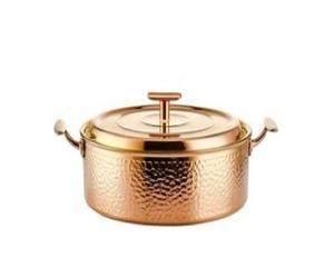 Nouveau design de marmite en métal pour la cuisine casserole de service en métal essentielle OEM & ODM casserole décorative de luxe pots de stockage des aliments - Product Image 5