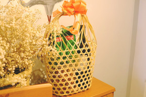 Bandejas de fábrica Cesta de bambú tejida a mano Accesorio de almacenamiento poco profundo Hogar Cocina Barato Venta al por mayor Artesanía Accesorios de cocina - Product Image 4