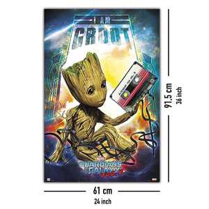 Gardiens de la Galaxie Vol. 2 tableaux muraux au design moderne « I Am Groot » - Product Image 1