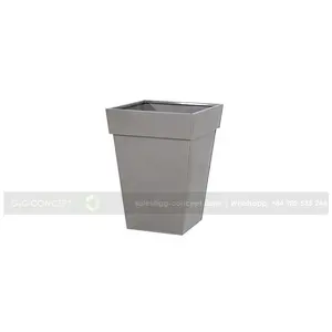Good Quality Square Galvanized Steel Pot, Used To Grow Flowers And Ornamental Plants In The Garden