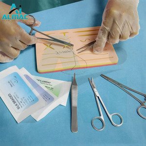 Kit de sutura médica reutilizable con certificado CE/ISO más vendido con 16 suturas y kit de entrenamiento quirúrgico Manual de piel de práctica - Product Image 2