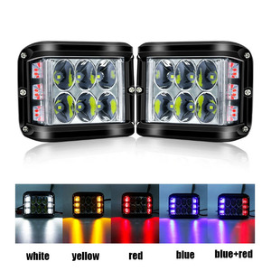 TCYATO 30W Luces DE TRABAJO LED de doble color Cubo de 4 pulgadas Tirador lateral Intermitente Exterior Iluminación automática - Product Image 4