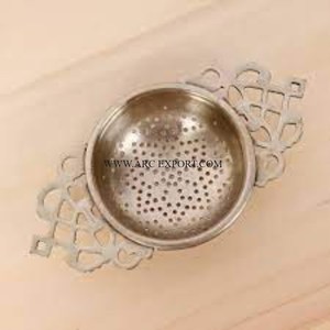 Nouvel infuseur à thé de cuisine en acier inoxydable poli miroir grande passoire à thé décorative pour la maison de qualité supérieure d'Indien - Product Image 5