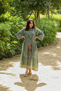 Robe classique d'été bohème dos nu sans manches Maxi fente Slip Dress Design Custom Print Women Casual Boho Dresses - Product Image 2