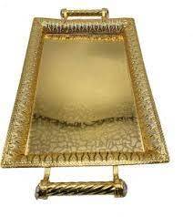 Bandeja de Servir Rectangular Cuadrada de Aluminio para Cocina, Apta para Lavavajillas, Personalizable, con Asa Decorativa, para Bodas y Fiestas - Product Image 6