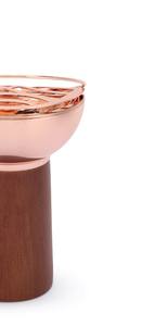 Luxury Rose Gold Metal & <b>Wooden</b> Bakhoor Incense <b>Burner</b> With Modern Lid Design Arabic Middle Eastern Home Decor Gift - Product Image 3