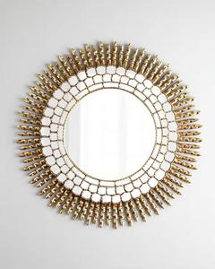 <b>Black</b> and Gold <b>Bathroom</b> Acrylic Modern Mouldings square Luxury Tray Home Living Room Art Metal <b>Frameed</b> Antique Wall Decor <b>Mirror</b> - Product Image 1