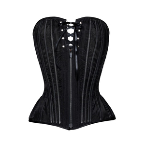 Leather <b>Corset</b> Top <b>for</b> <b>Women</b> Adjustable Boned Bustier Lace-Up Back Ideal <b>for</b> Party Clubwear or Daily Fashion Costume Use - Product Image 1