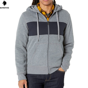 เสื้อมีฮู้ดแบบสวมหัวของผู้ชายผ้าเทอร์รี่ผ้าฝ้าย100% โพลีเอสเตอร์น้ำหนักเบาแบบลำลองสีล้วนสำหรับฤดูหนาวออกแบบได้ตามต้องการ - Product Image 2