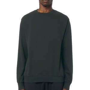 Sweat-shirt basique en polaire à manches longues pour hommes, pull d'entraînement coupe ample, chemise à col rond - Product Image 1