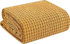 ผ้าถักวาฟเฟิลทนทานสูงผ้าห่มนุ่มสบายพร้อมลายวาฟเฟิลสำหรับห้องนอนและห้องนั่งเล่น - Product Image 3