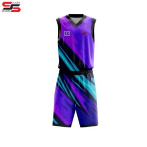 Maillot de basket-ball sublimé de haute qualité chemise haut uniforme Kit vêtements de sport - Product Image 1