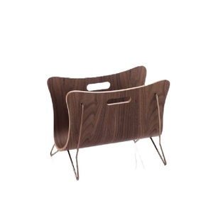 Revistero de madera Vintage de tendencia caliente con marco de Metal soporte de periódico Retro para sala de estar - Product Image 3