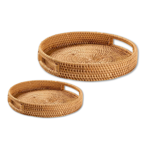 PRODUCTO SUPERIOR: Desde servir hasta organizar: descubra los muchos usos de las bandejas de ratán, exportación desde Vietnam - Product Image 1