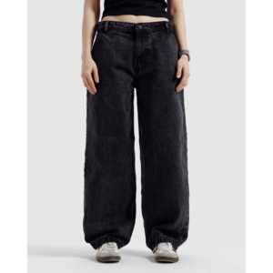 กางเกงยีนส์ทรงสเก็ตเตอร์เอวสูง สโตนวอช วินเทจ ฮิปฮอป ขากว้าง สตรีทแวร์ ลายพิมพ์ สีเข้ม/สีอ่อน/หลากสี ทรงขาบาน สำหรับฤดูหนาว - Product Image 5