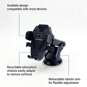 Soporte Portátil para Automóvil con Chasis Modelo CH227, Plástico Resistente, Estable y Fácil de Instalar - Product Image 2