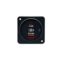 Yeni ürün yüzey montaj kare USB 3.0 & USB-C güç soket DC 12V 24V hızlı araba şarjı mobil Tablet araba için