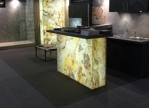 Dalle de marbre flexible translucide finition de surface naturelle placage de mur intérieur ardoise extérieur rustique bloc à prix raisonnable - Product Image 4