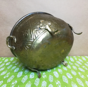 Jardinière décorative simple en laiton antique classique, jardinière de qualité fabriquée à la main, utilisée dans la décoration intérieure - Product Image 4