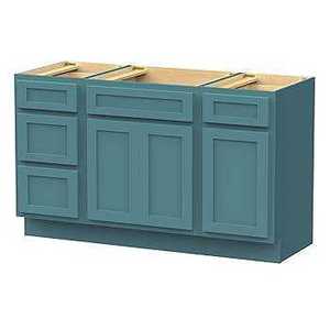 ตู้อ่างล้างหน้าเดี่ยวไม้แข็งทนทานต่อน้ำเป็นมิตรกับสิ่งแวดล้อม - Product Image 5