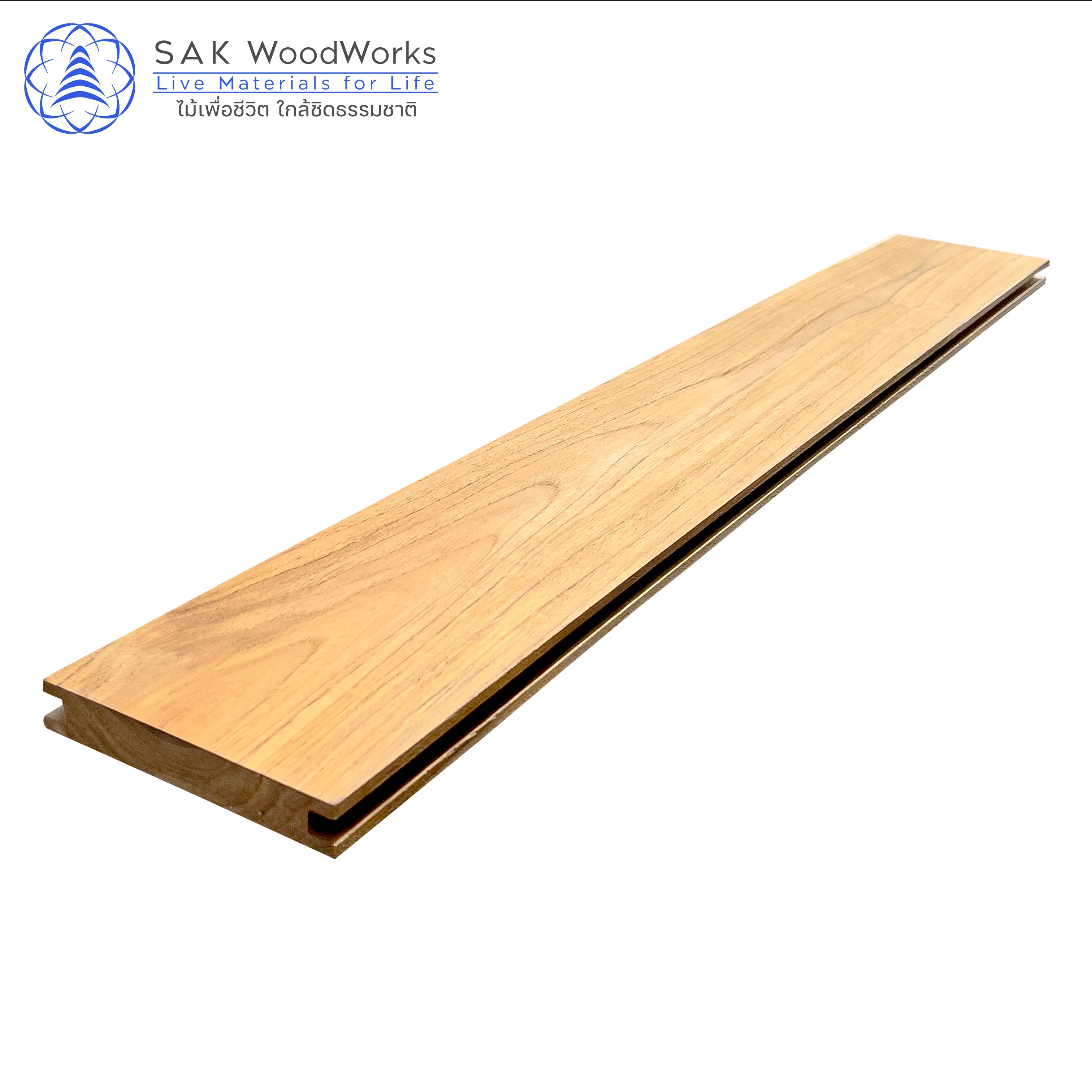 ราคาที่ดีที่สุดเป็นมิตรกับสิ่งแวดล้อมไม้สัก Decking Boards FSC ไม้สักไทยดาดฟ้าบอร์ดการบํารุงรักษาต่ําที่ยั่งยืน 15x140x1000 มม.SAK งานไม้