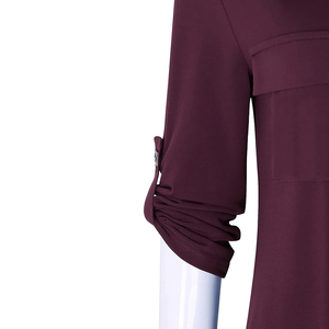 Blusas de negocios de manga larga de gasa informales para mujer Blusas DE TRABAJO sueltas Capas coreanas Túnicas de malla Tops Blusas - Product Image 4