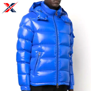 2025 Heavy Designer High Quality Canvas Stand Collar High Street Oversized Puffer <b>Jacket</b> OEM Logo for Online Sale - Product Image 3