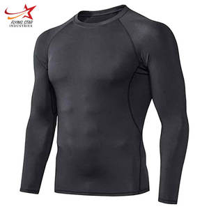 Camiseta de compresión de alta calidad para hombre, camiseta de entrenamiento de gimnasio y yoga, personalizable, de gran tamaño, de alta visibilidad - Product Image 1