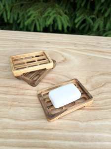 Bandeja de jabón de madera hecha a mano 2025, soporte de barra de jabón portátil y duradero para tocador de baño y almacenamiento en encimera - Product Image 3