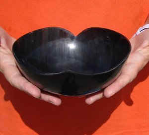 Maravilloso diseño tallado estilo animal forma personalizada cuerno de búfalo impermeable cuenco para servir decoración del hogar - Product Image 2